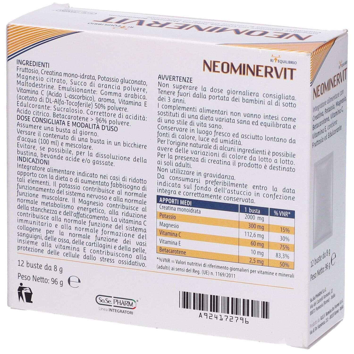 Neominervit 12 Bustine