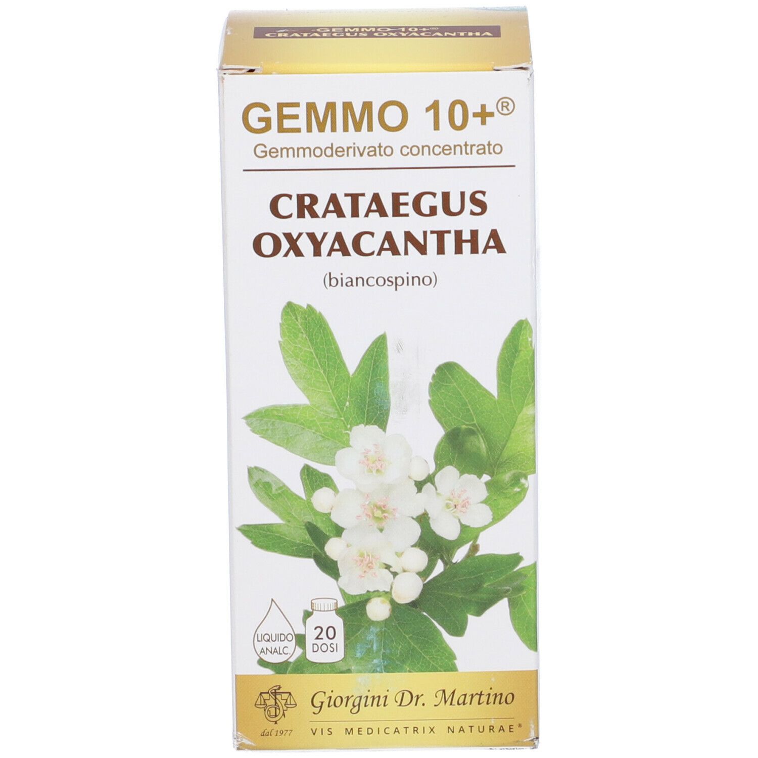Gemmo 10+ Biancospino Liquido Analcolico 100 Ml