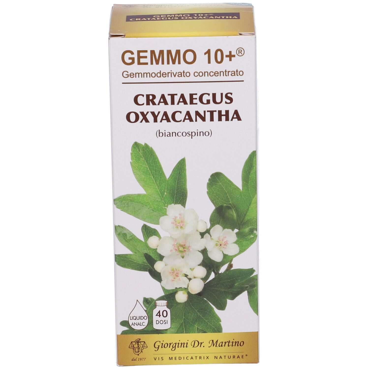 Gemmo 10+ Biancospino Liquido Analcolico 200 Ml