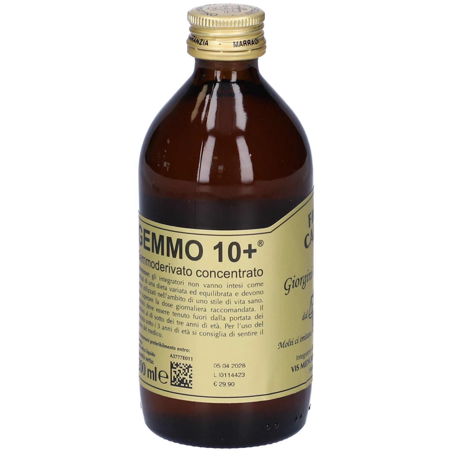 Gemmo 10+ Fico Liquido Analcolico 200 Ml