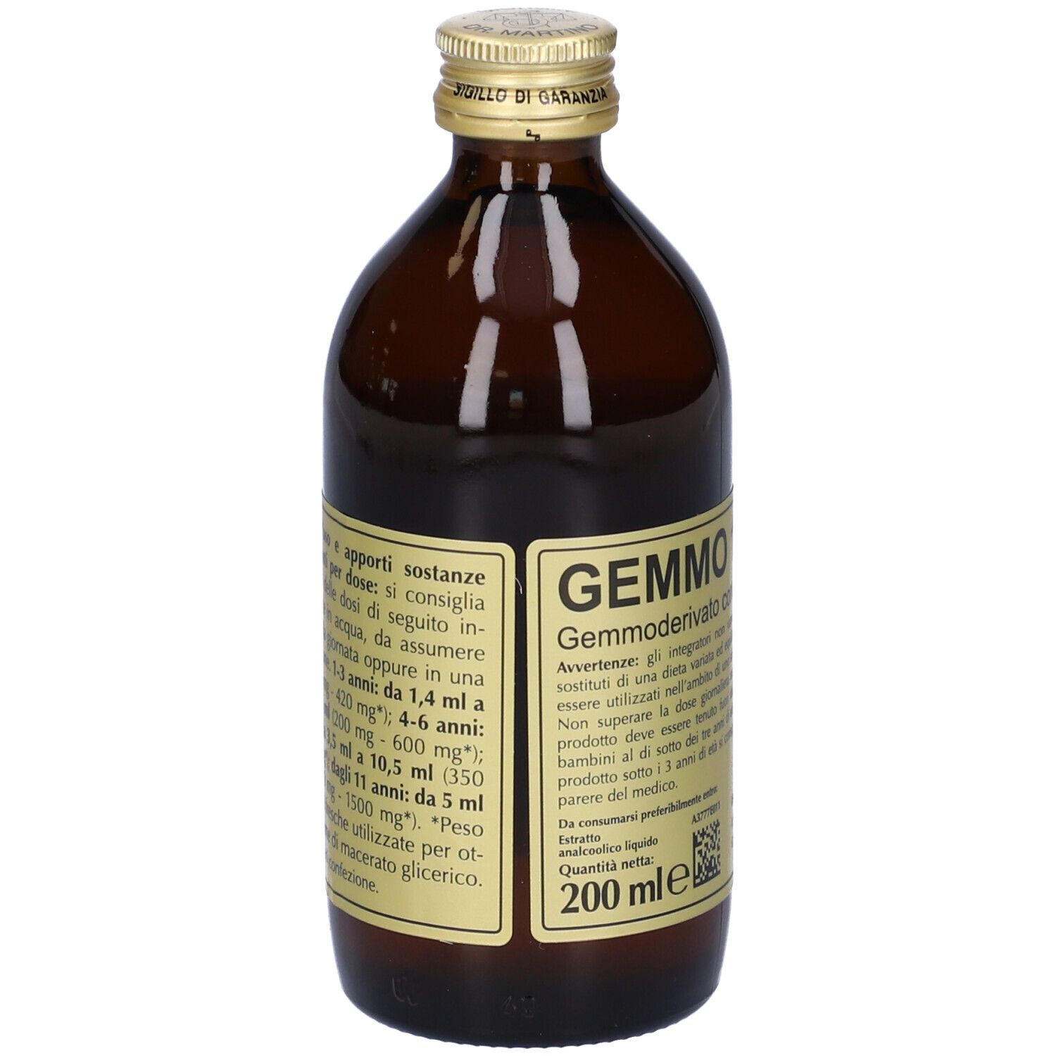 Gemmo 10+ Fico Liquido Analcolico 200 Ml