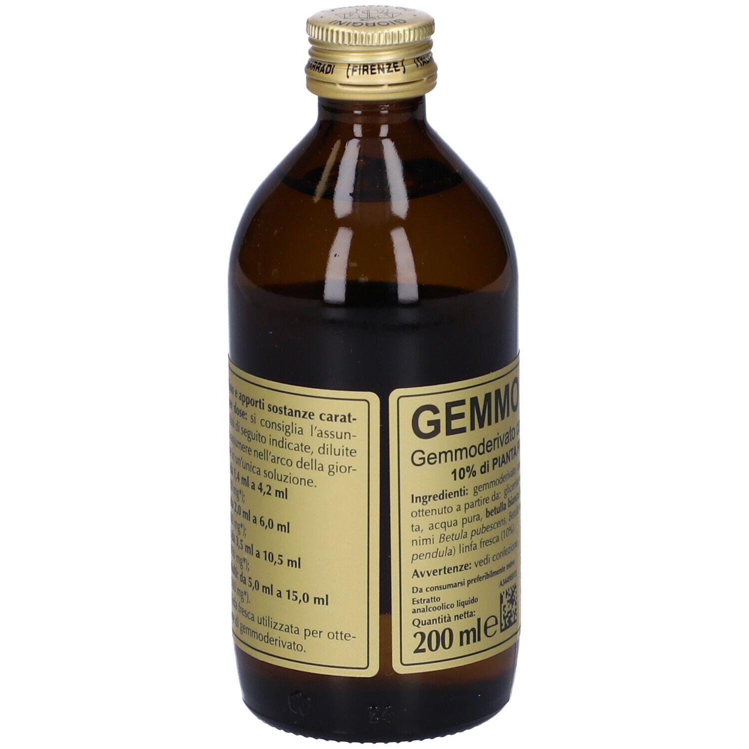 Gemmo 10+ Betulla B Linfa 200 Ml Liquido Analcolico