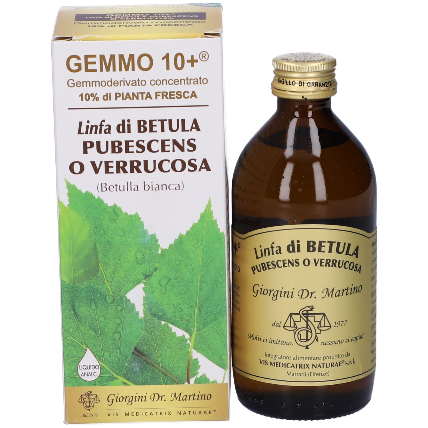 Gemmo 10+ Betulla B Linfa 200 Ml Liquido Analcolico