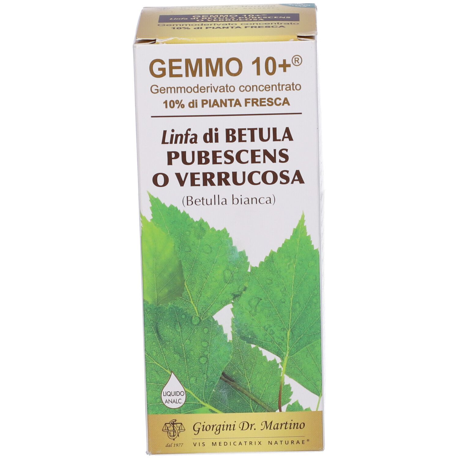 Gemmo 10+ Betulla B Linfa 200 Ml Liquido Analcolico