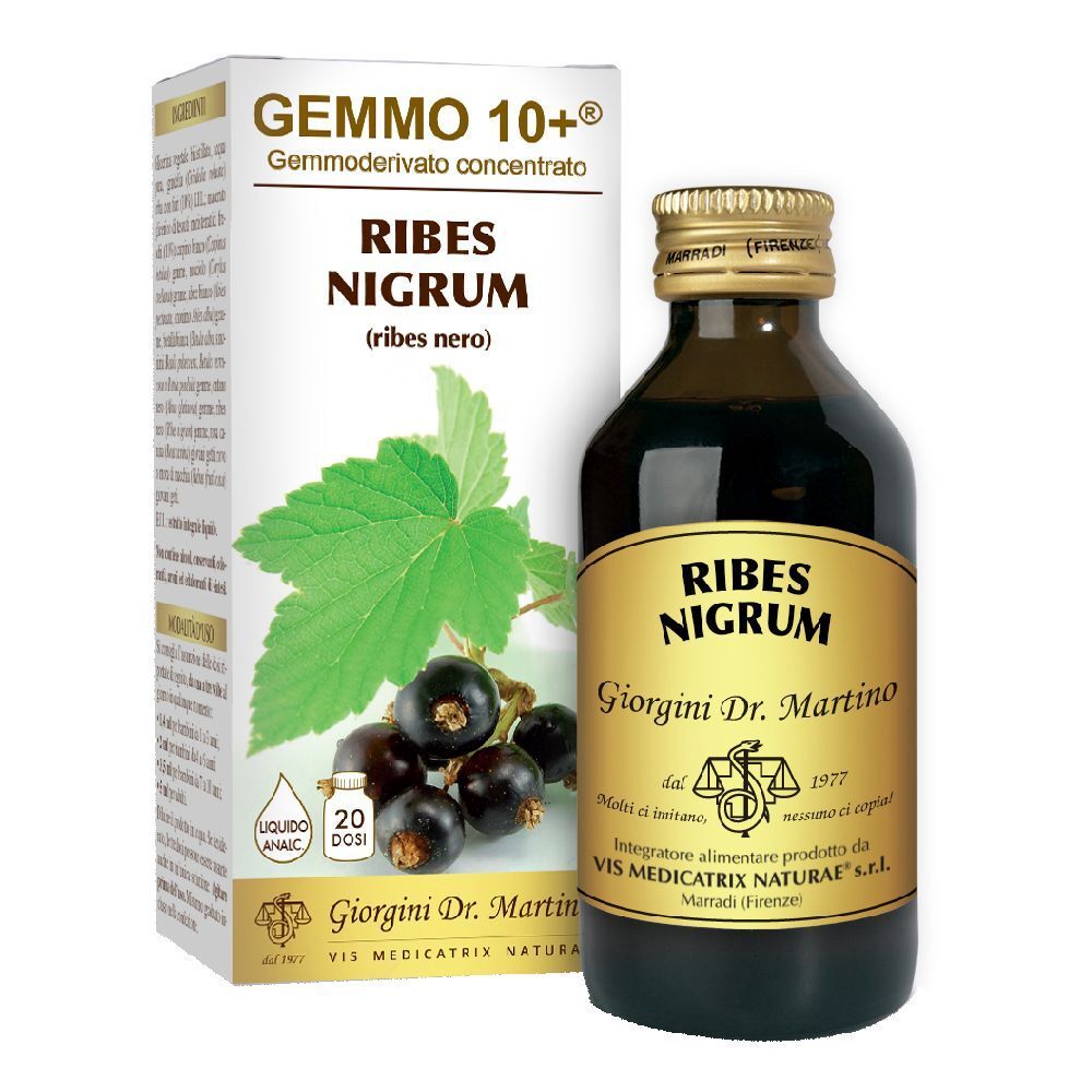 Gemmo 10+ Ribes Nero 100 Ml Liquido Analcolico
