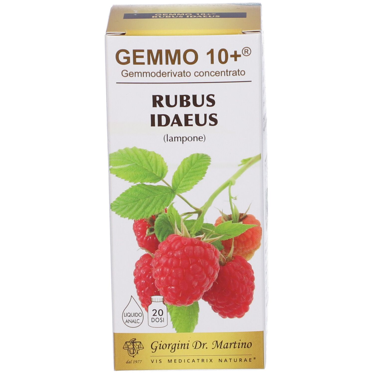 Gemmo 10+ Lampone Liquido Analcolico 100 Ml