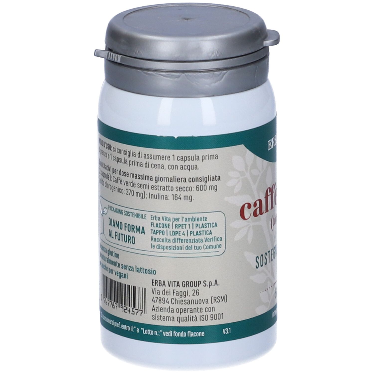 Caffe' Verde Monoplanta 60 Capsule