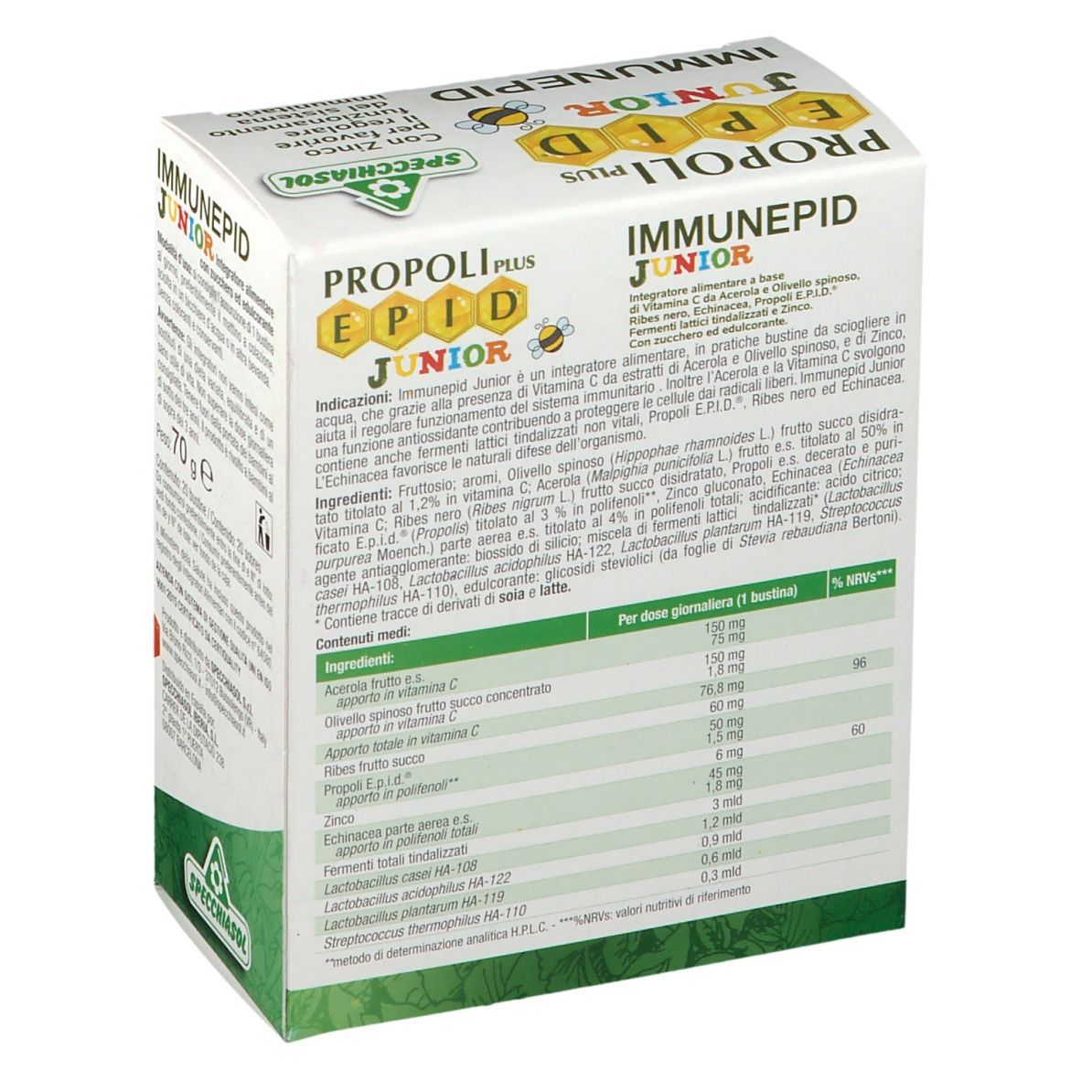 SPECCHIASOL Propoli Plus EPID® Immunepid Plus Junior
