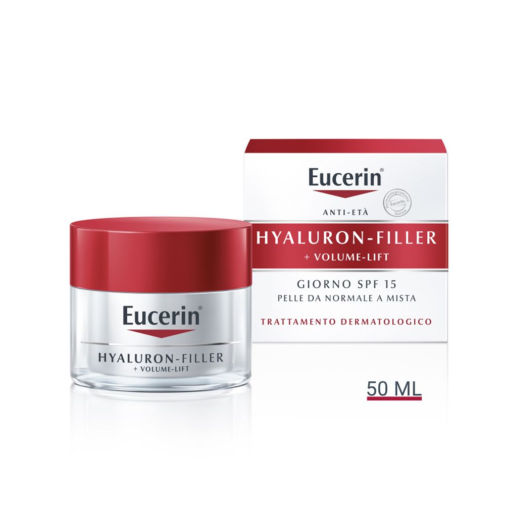 Eucerin Hyaluron-Filler+Volume-Lift Giorno crema antirughe Pelle Normale 50 ml