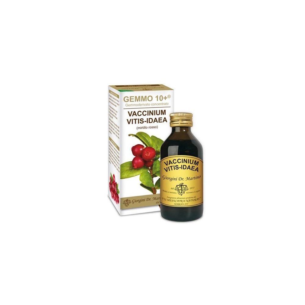 Gemmo 10+ Mirtillo Rosso Liquido Analcolico 100 Ml