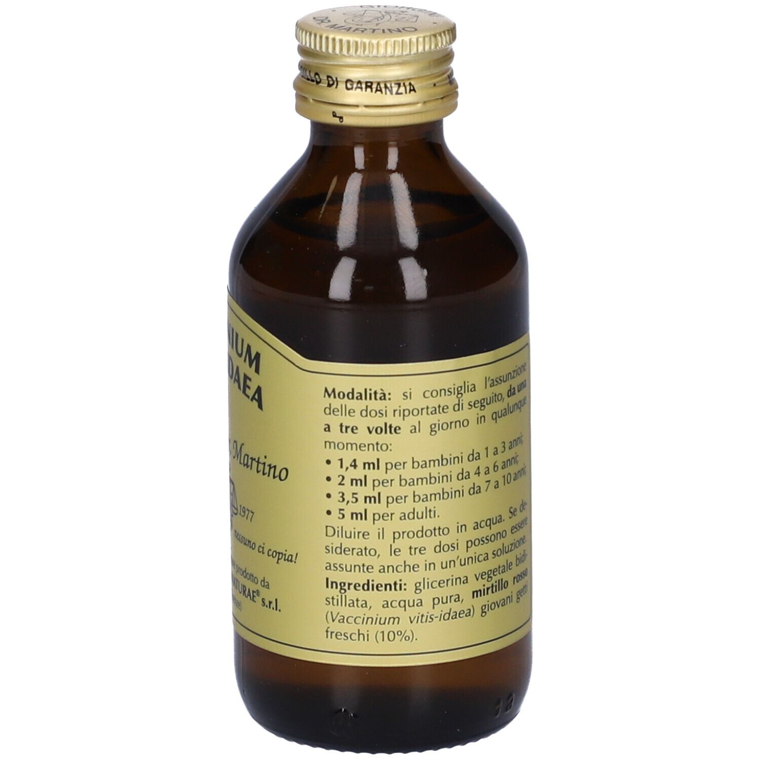 Gemmo 10+ Mirtillo Rosso Liquido Analcolico 100 Ml