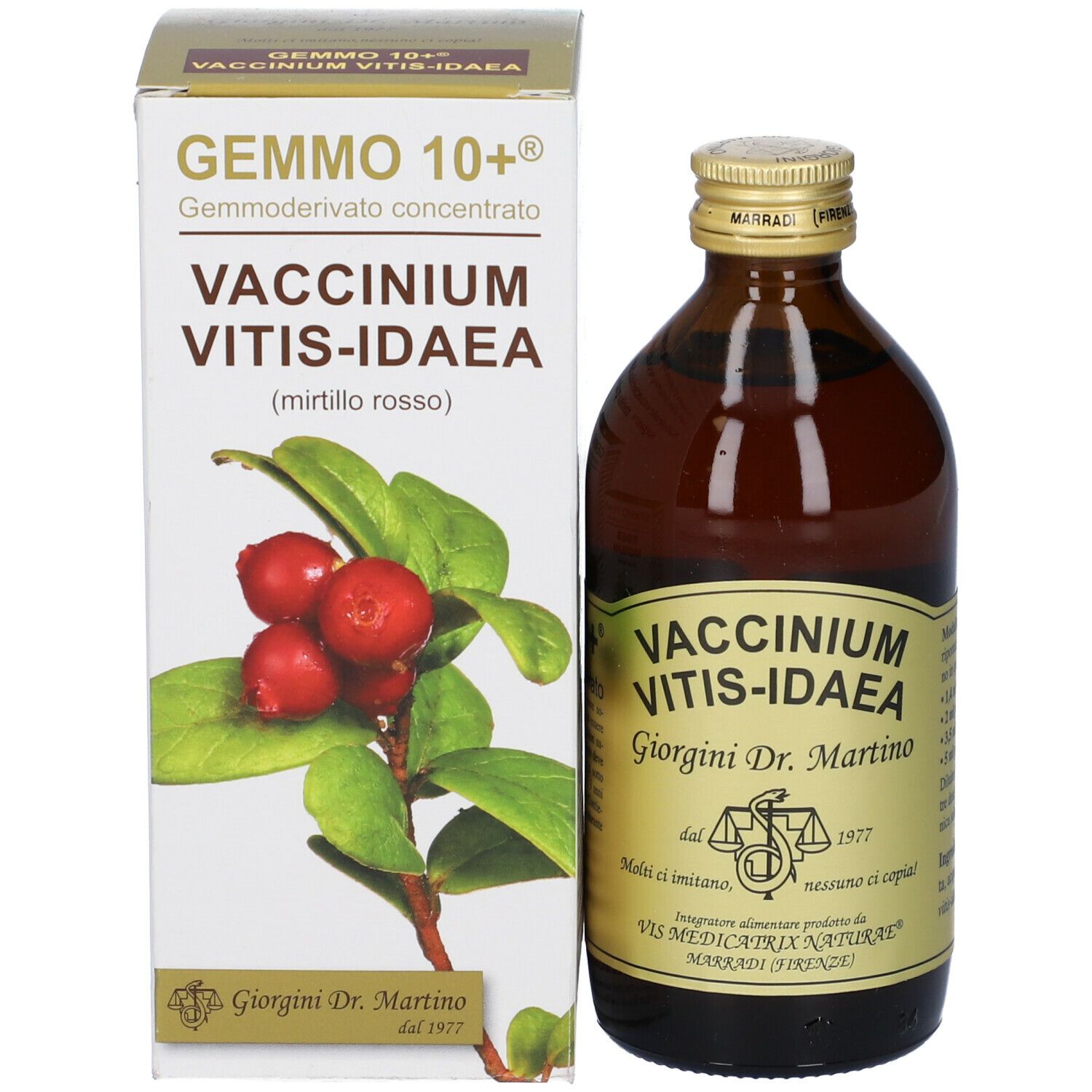 Gemmo 10+ Mirtillo Rosso Liquido Analcolico 200 Ml