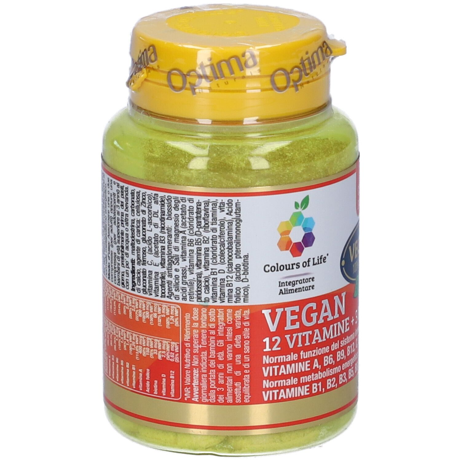 Colours Of Life Vegan 12 Vitamine + 3 Minerali 60 Compresse