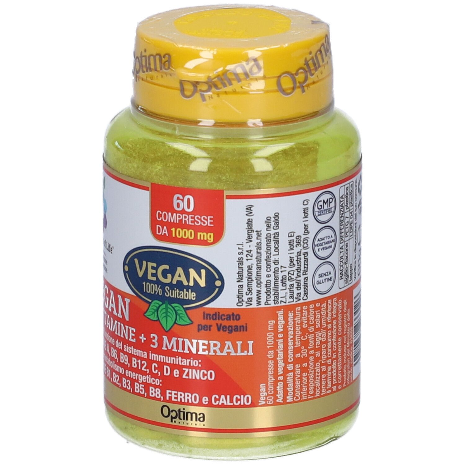 Colours Of Life Vegan 12 Vitamine + 3 Minerali 60 Compresse