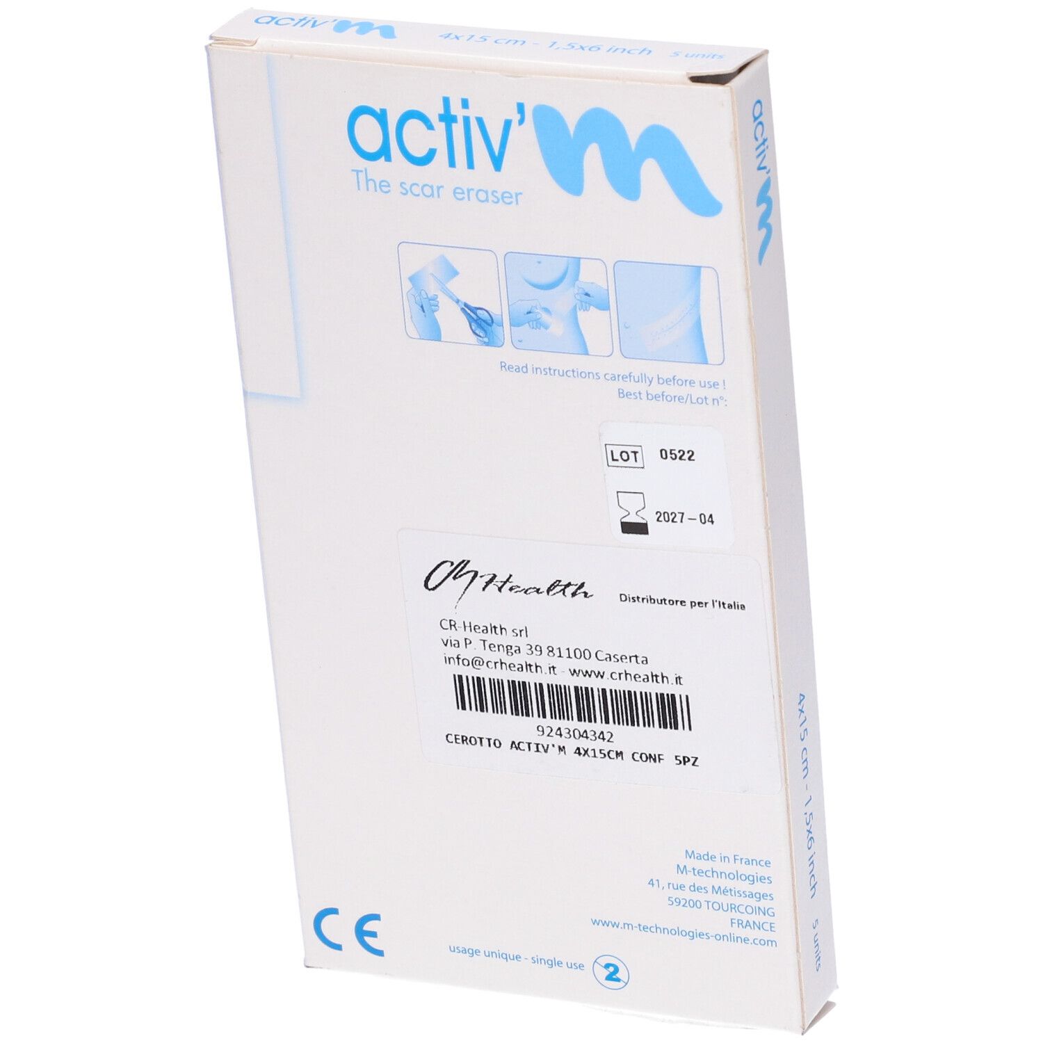 Cerotto Activm 4X15Cm Confezione 5 Pezzi
