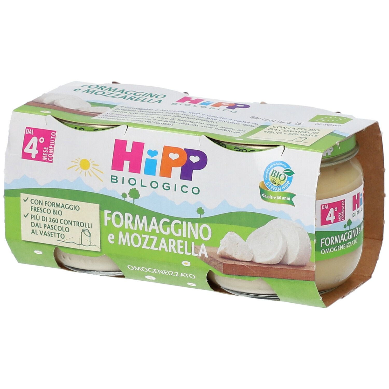 HiPP Biologico Formaggino e Mozzarella