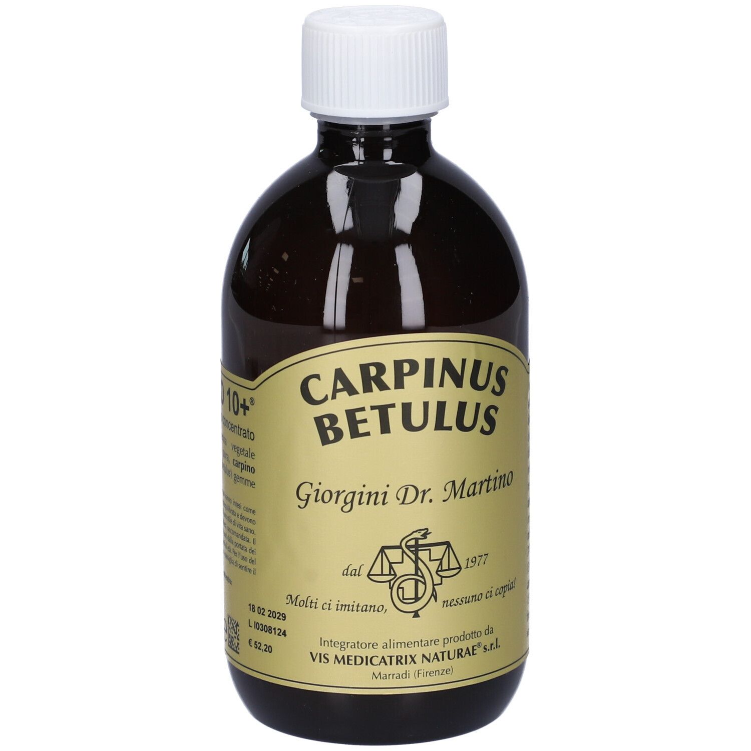 Gemmo 10+ Carpino Bianco 500 Ml Liquido Analcolico