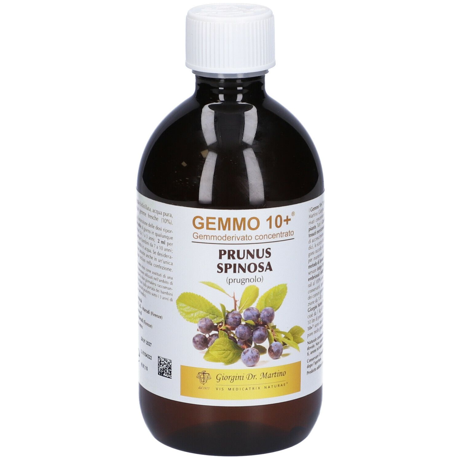 Gemmo 10+ Prugnolo 500 Ml Liquido Analcolico