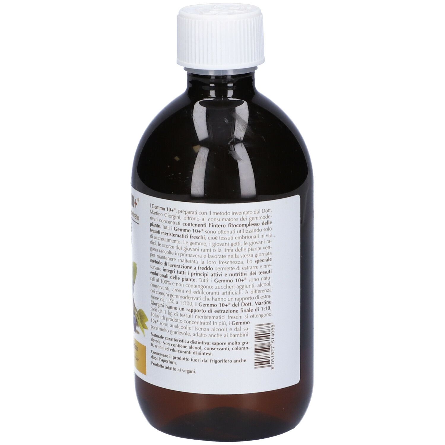 Gemmo 10+ Prugnolo 500 Ml Liquido Analcolico