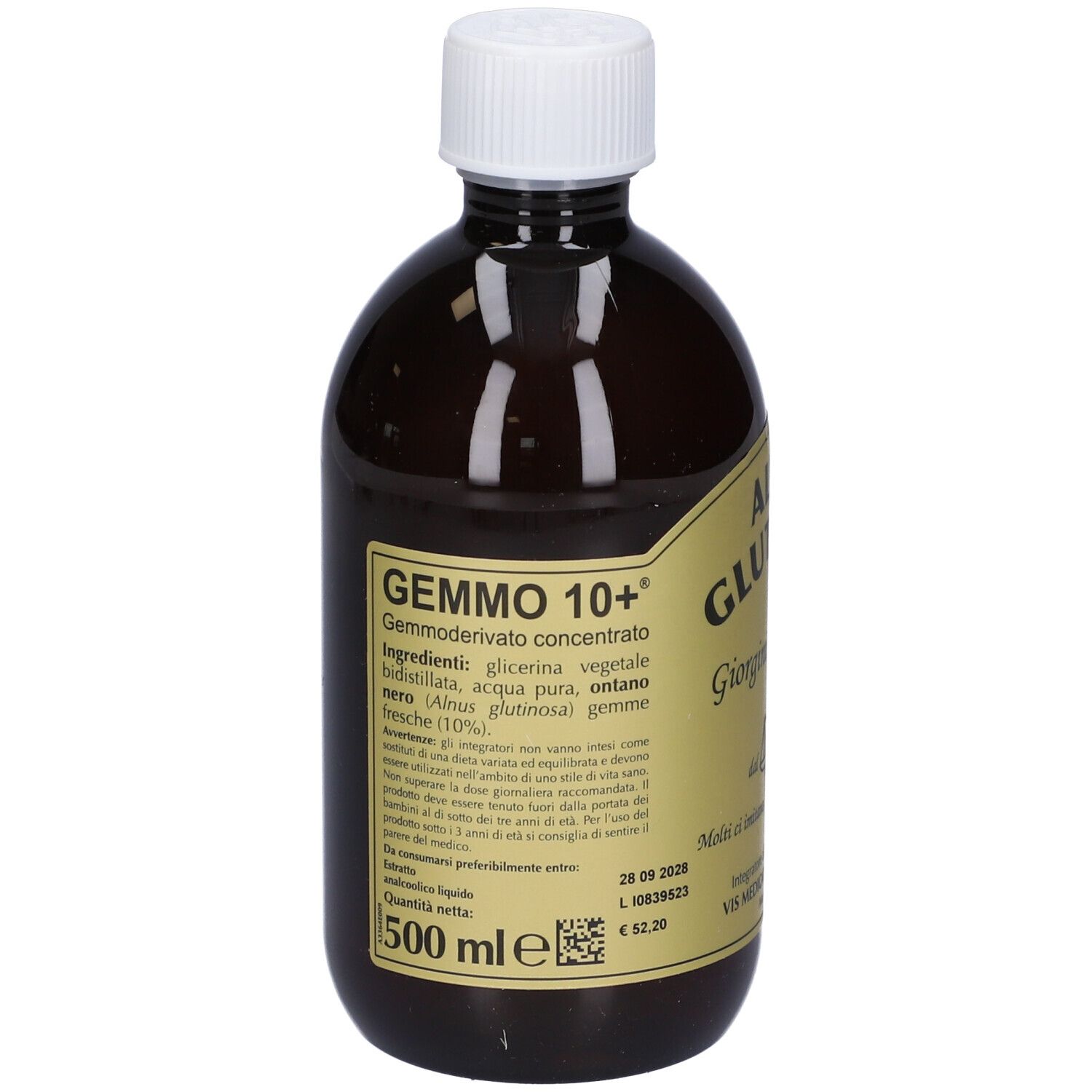 Gemmo 10+ Ontano Nero 500 Ml Liquido Analcolico