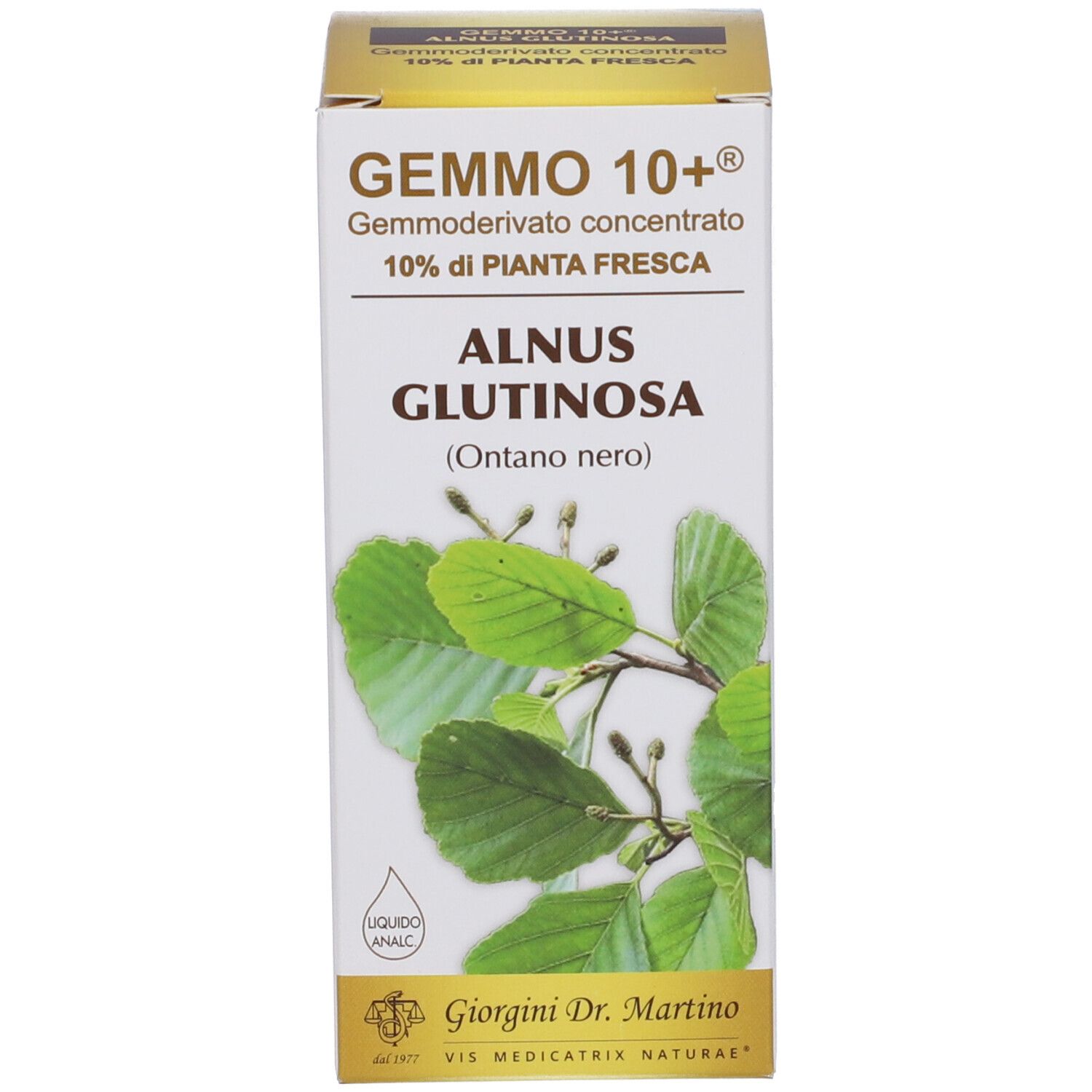 Gemmo 10+ Ontano Nero 100 Ml Liquido Analcolico