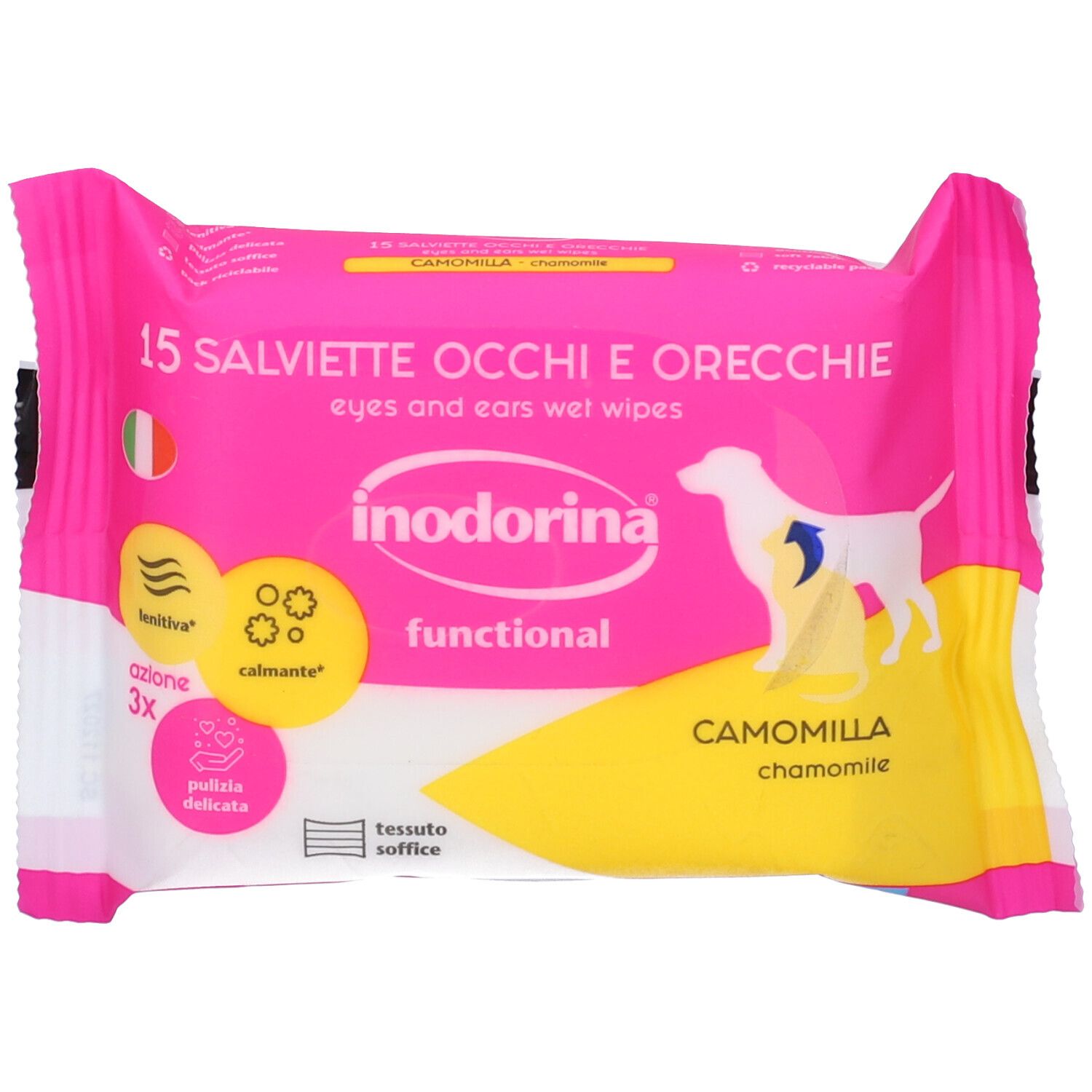 Inodorina Salviette Camomilla Occhi E Orecchie 15 Pezzi
