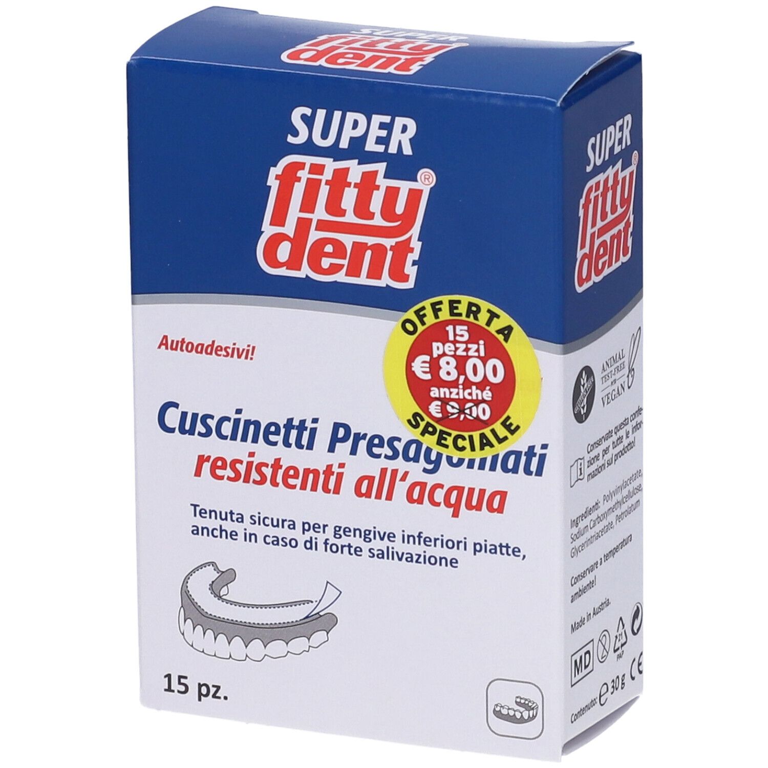 Fittydent Cuscinetti Adesivi Morbidi Per Protesi Inferiore