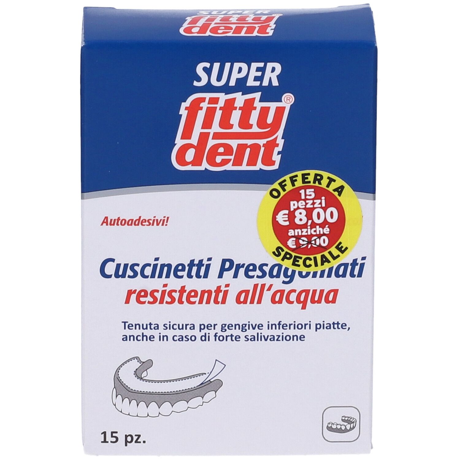Fittydent Cuscinetti Adesivi Morbidi Per Protesi Inferiore