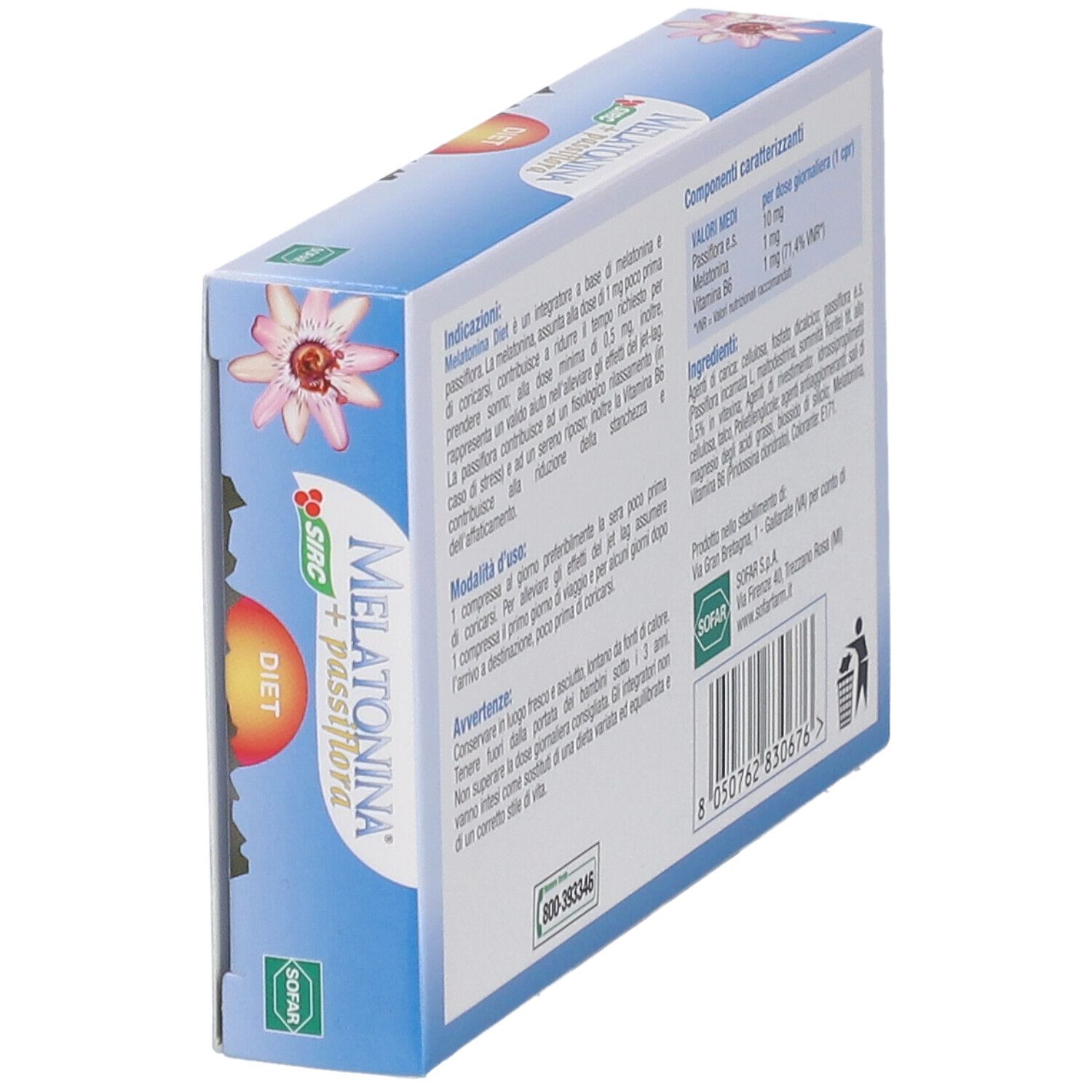 MELATONINA® + Passiflora DIET