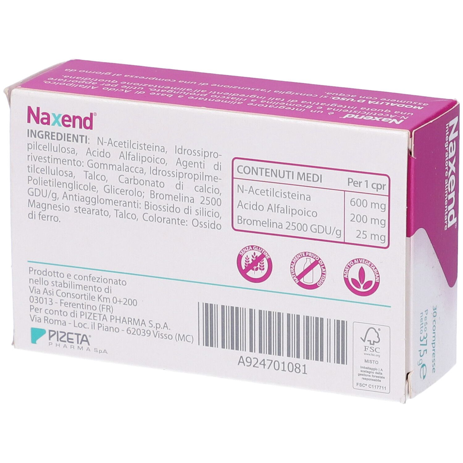 Naxend 30 Compresse