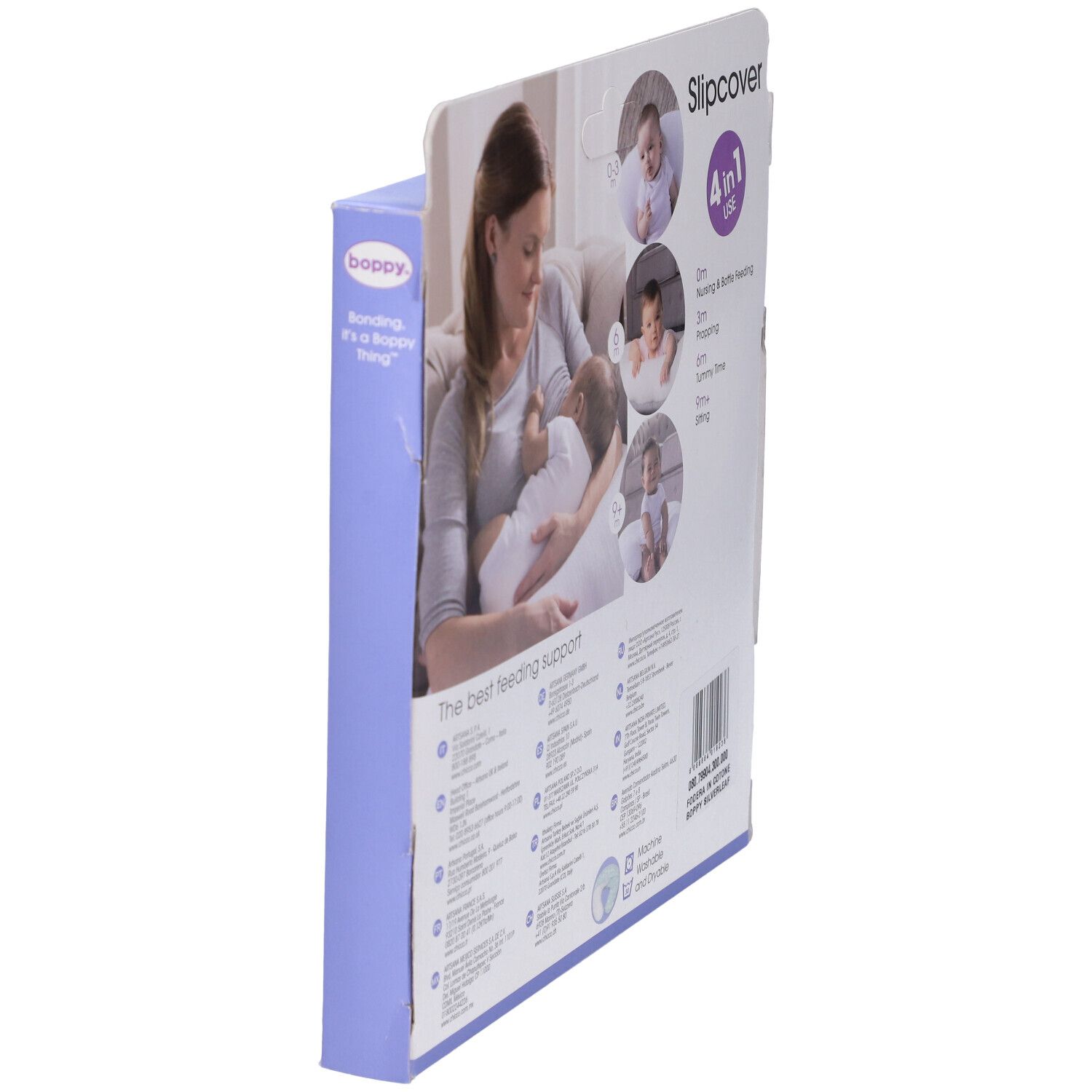 Chicco Boppy Cotton Slipcover Silverleaf