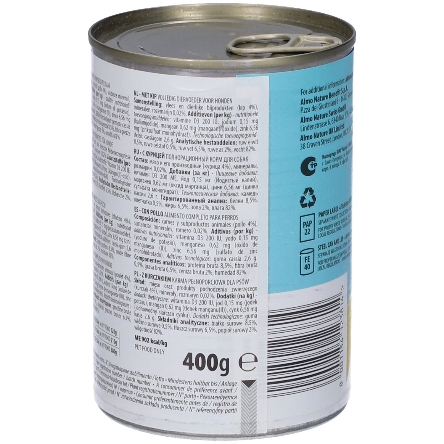 Almo Nature Dogs Daily Menu Con Pollo 400G