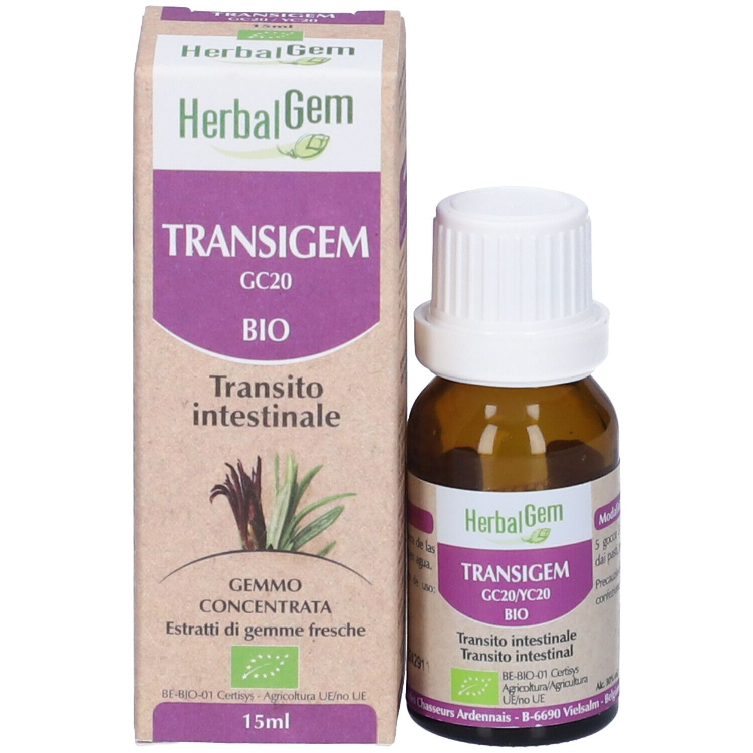 Herbalgem Transigem GC20 BIO Transito Intestinale Gemmo Concentrata Gocce