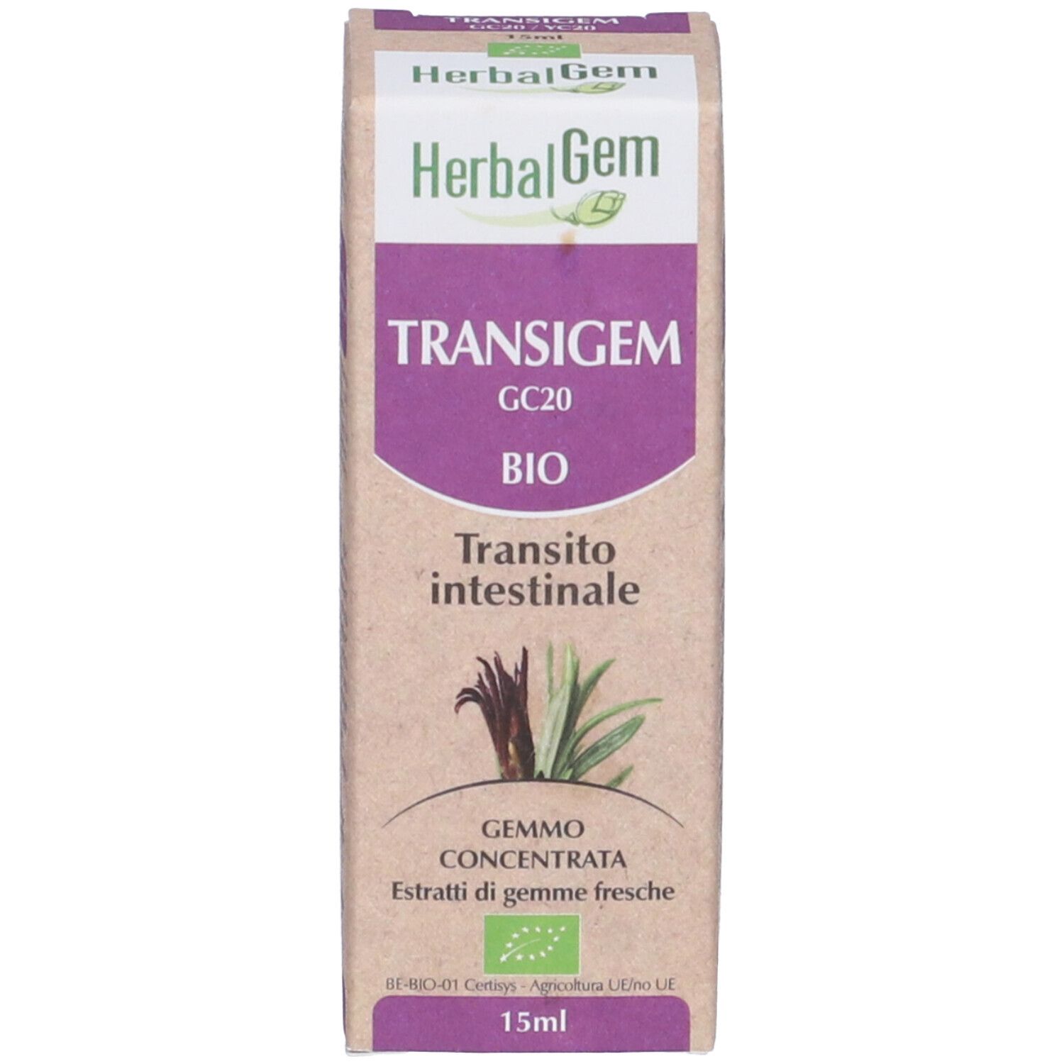 Herbalgem Transigem GC20 BIO Transito Intestinale Gemmo Concentrata Gocce
