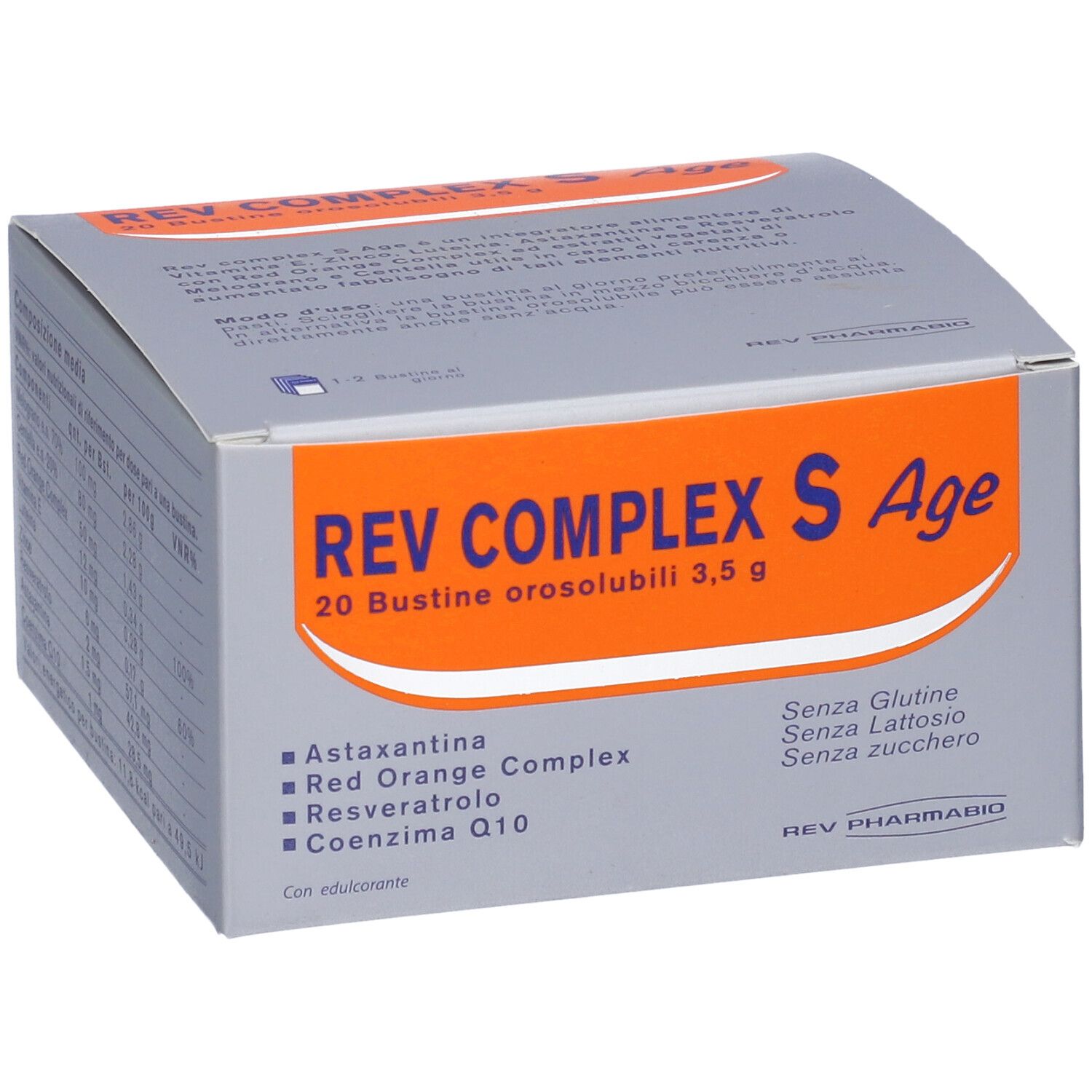 Rev Complex S Age 20 Bustine Astuccio 70 G