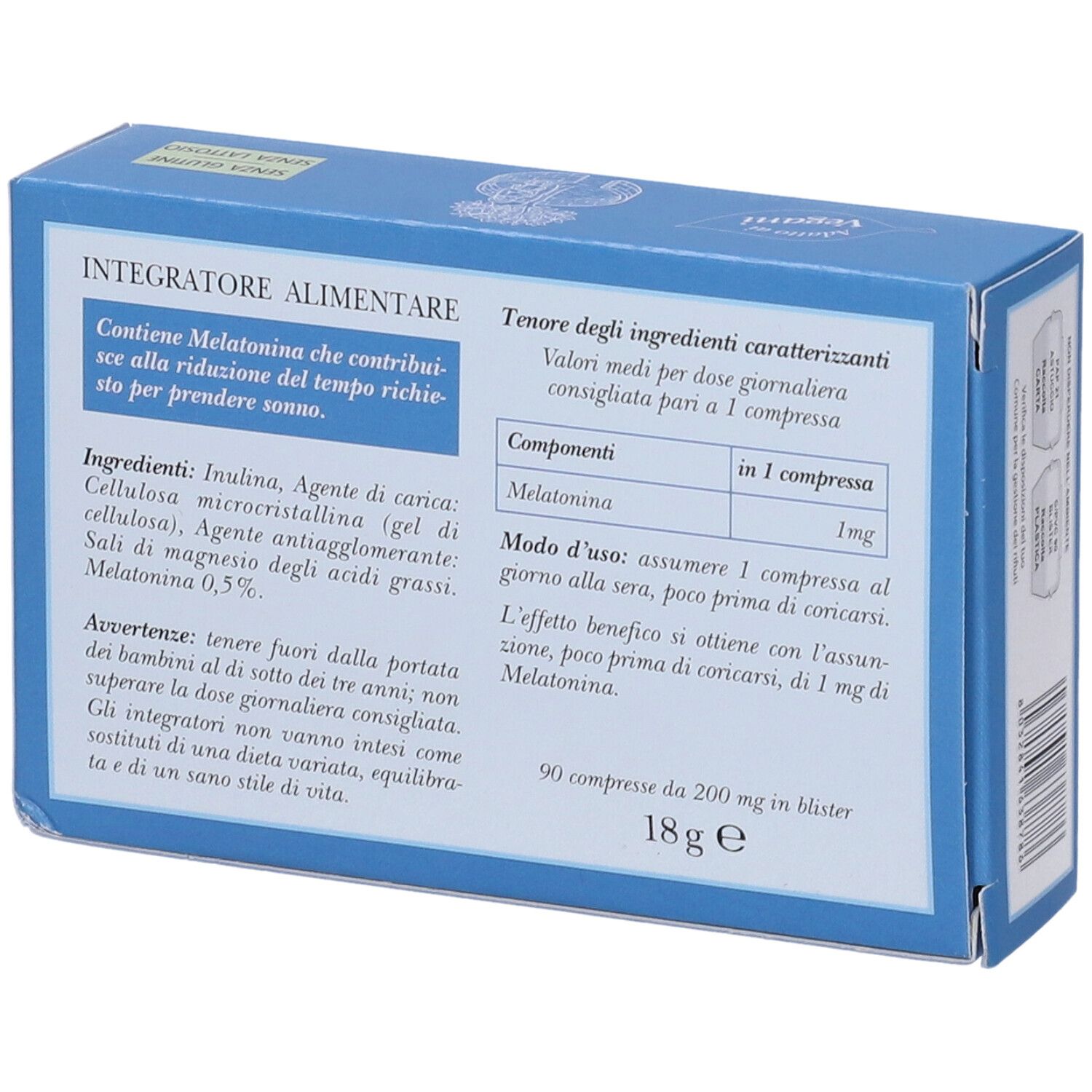 Erbamea Melatonina 1Mg Compresse