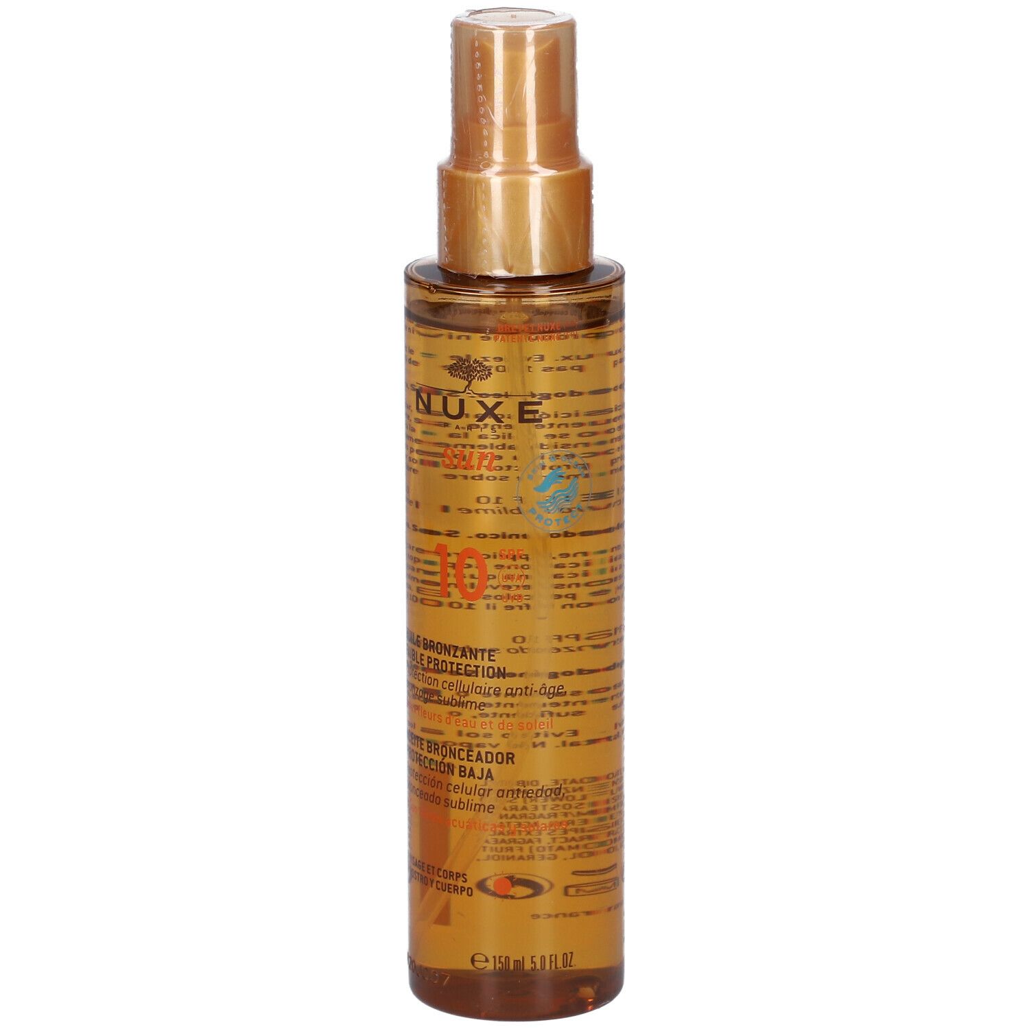 NUXE Sun Olio Solare Viso e Corpo SPF 10