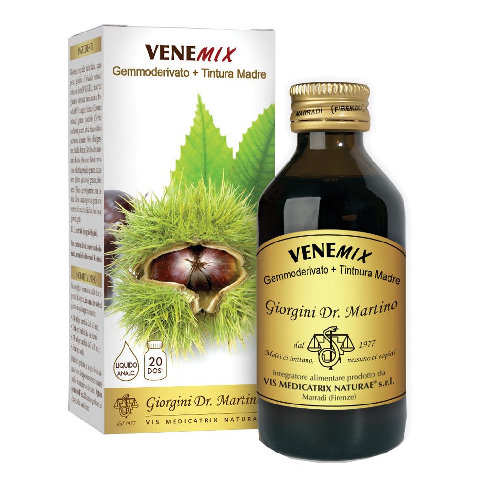 Venemix Gemmoderivato + Tintura Madre Senza Alcool 100 Ml