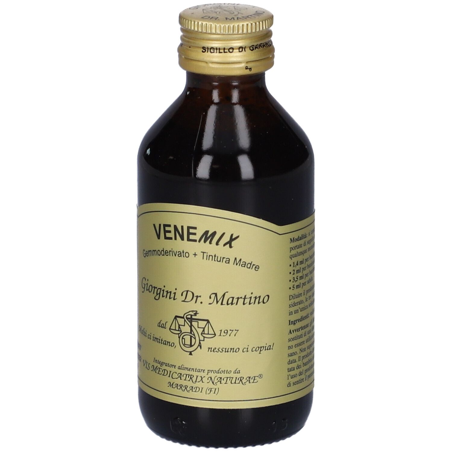 Venemix Gemmoderivato + Tintura Madre Senza Alcool 100 Ml
