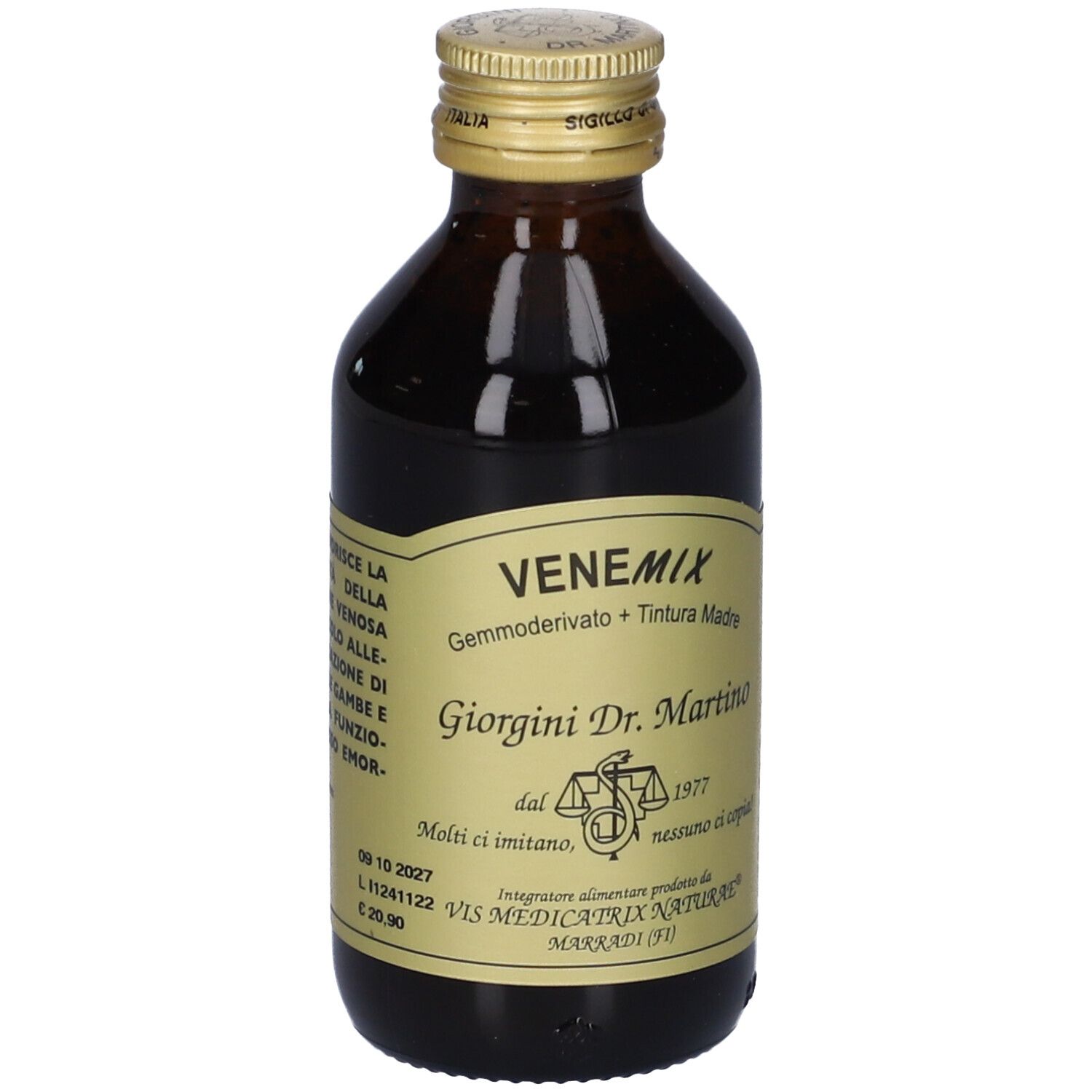 Venemix Gemmoderivato + Tintura Madre Senza Alcool 100 Ml