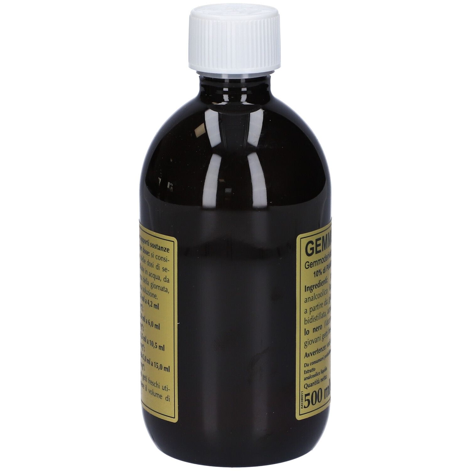 Gemmo 10+ Mirtillo Nero Liquido Analcolico 500 Ml
