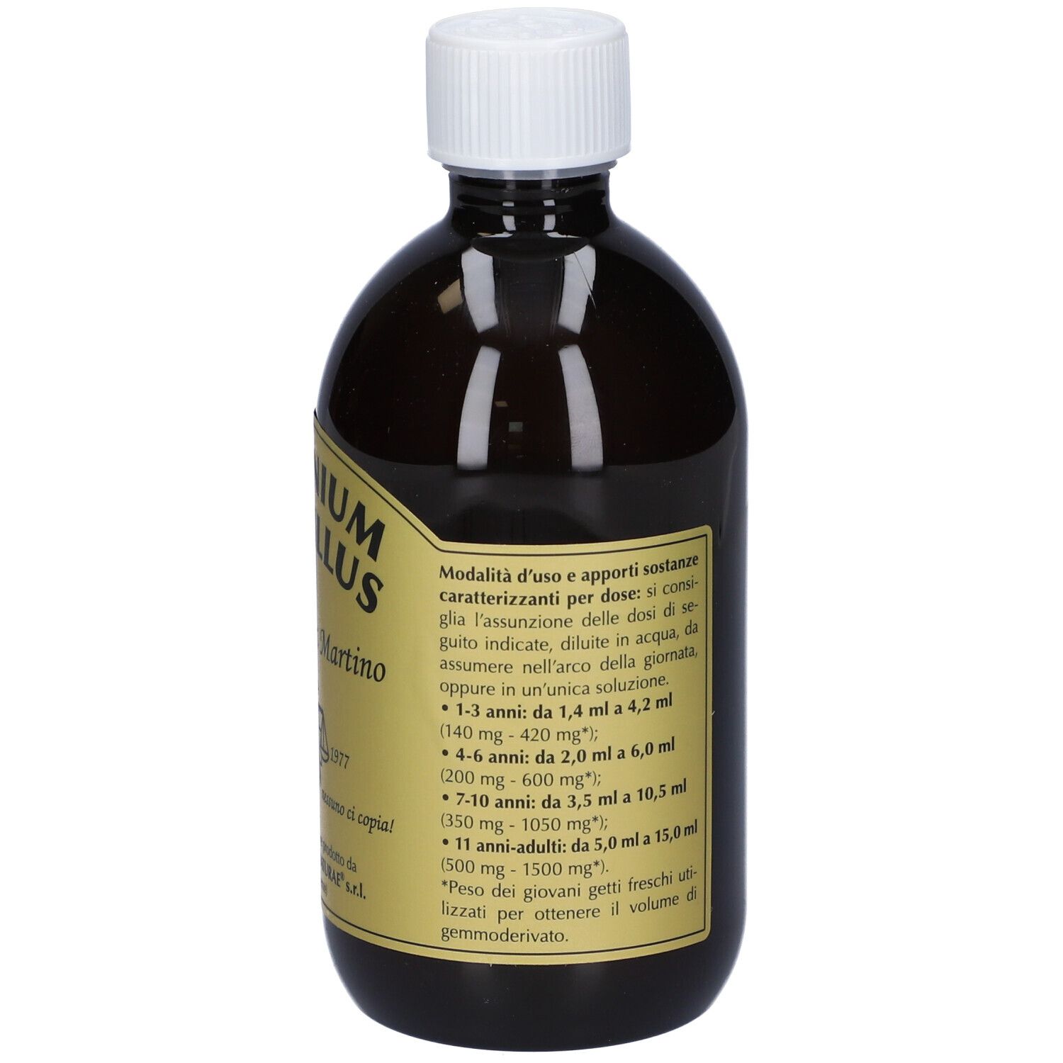 Gemmo 10+ Mirtillo Nero Liquido Analcolico 500 Ml