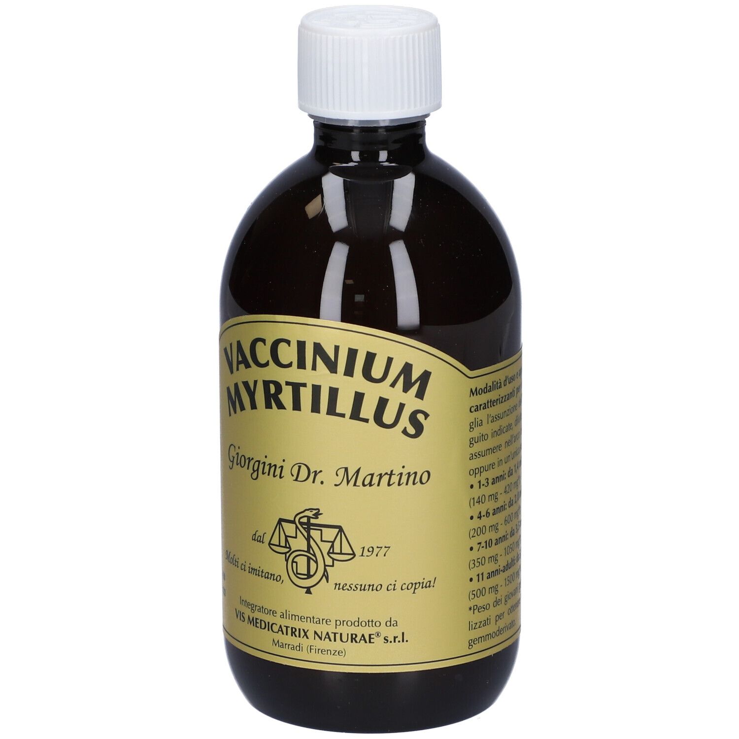 Gemmo 10+ Mirtillo Nero Liquido Analcolico 500 Ml