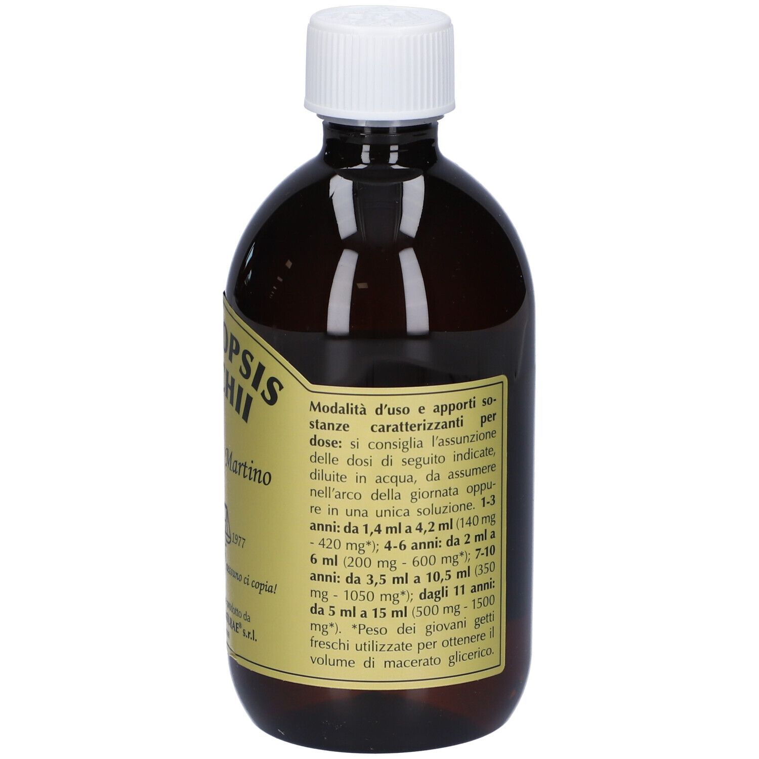 Gemmo 10+ Gemmoderivato Concentrato Liquido Analcolico Ampelopsis Veitchi Vite Canadese 500 Ml