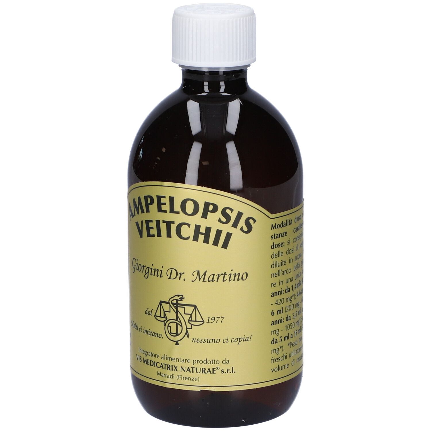 Gemmo 10+ Gemmoderivato Concentrato Liquido Analcolico Ampelopsis Veitchi Vite Canadese 500 Ml