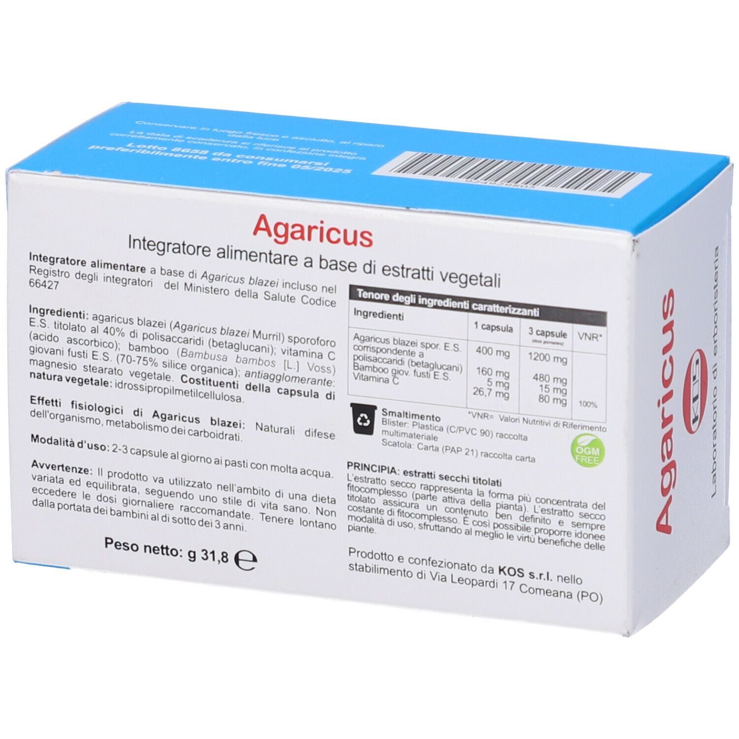 KOS Agaricus Blazei Capsule