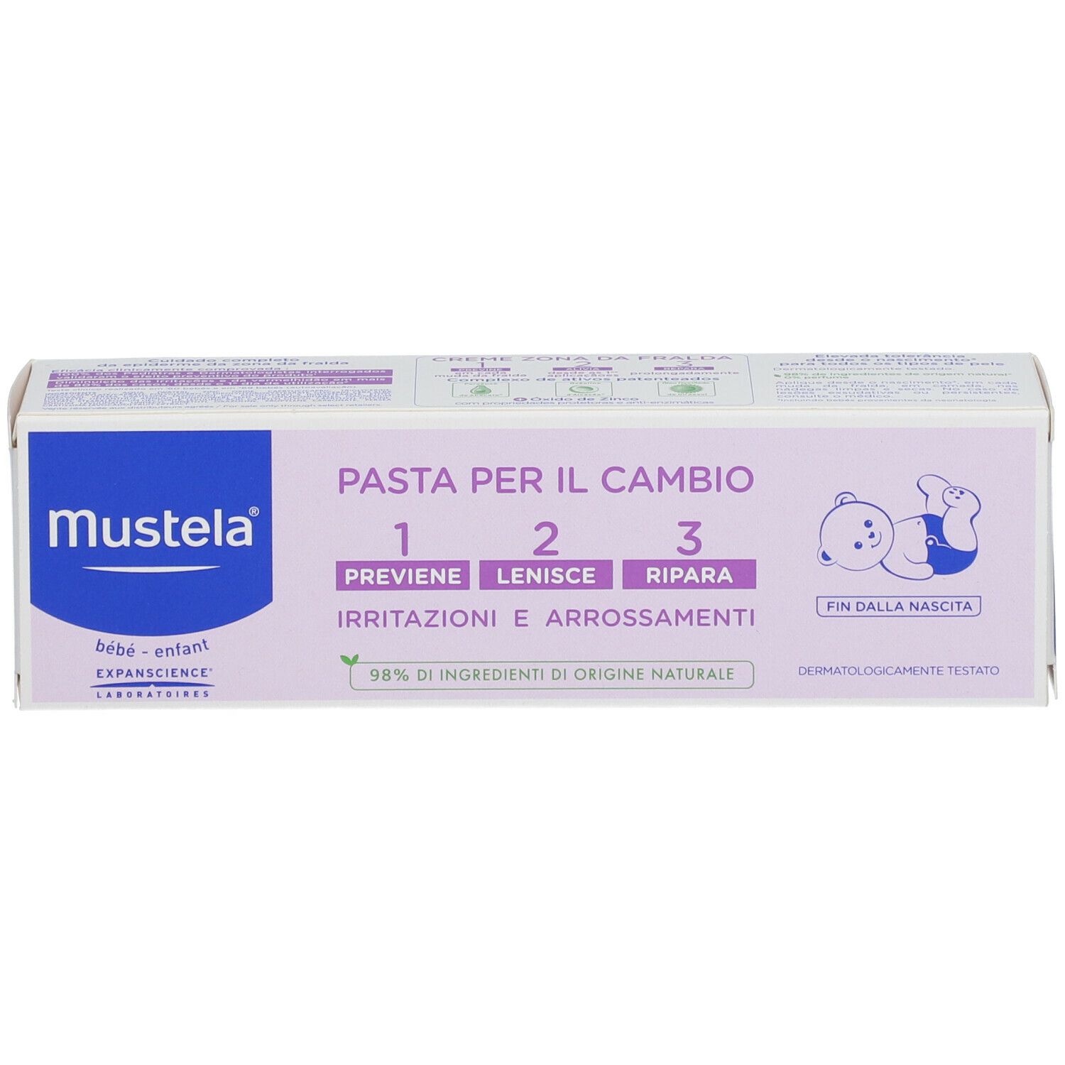 Mustela®  CREMA  Pasta per il Cambio 1-2-3 IGIENE E CAMBIO