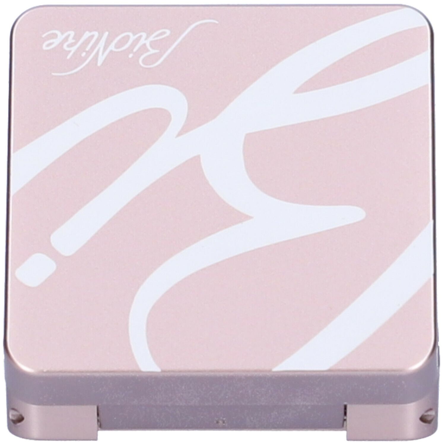 Confezione compatta dorata chiusa con logo bianco. Marchio Bionike. Quadrata.