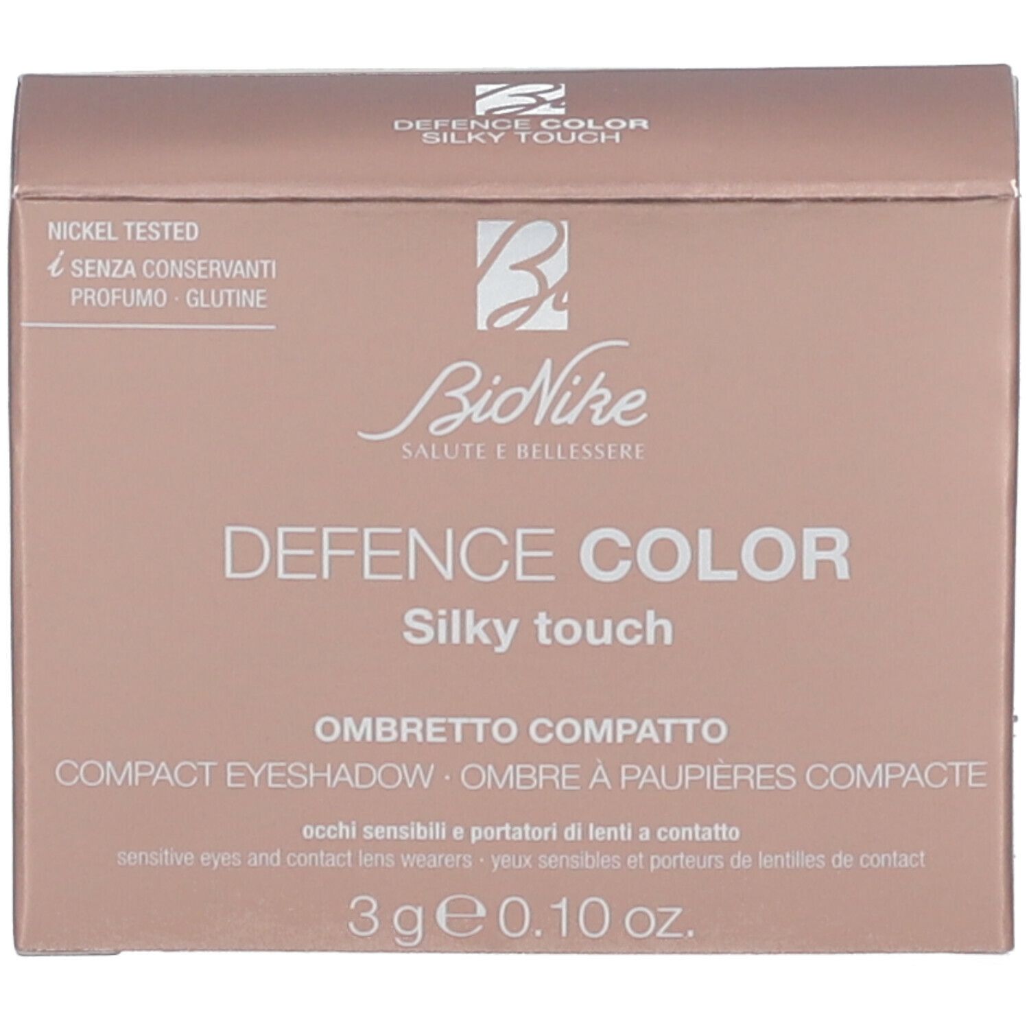 BioNike Defence Color Silky Touch Ombretto Compatto 408 Champagne