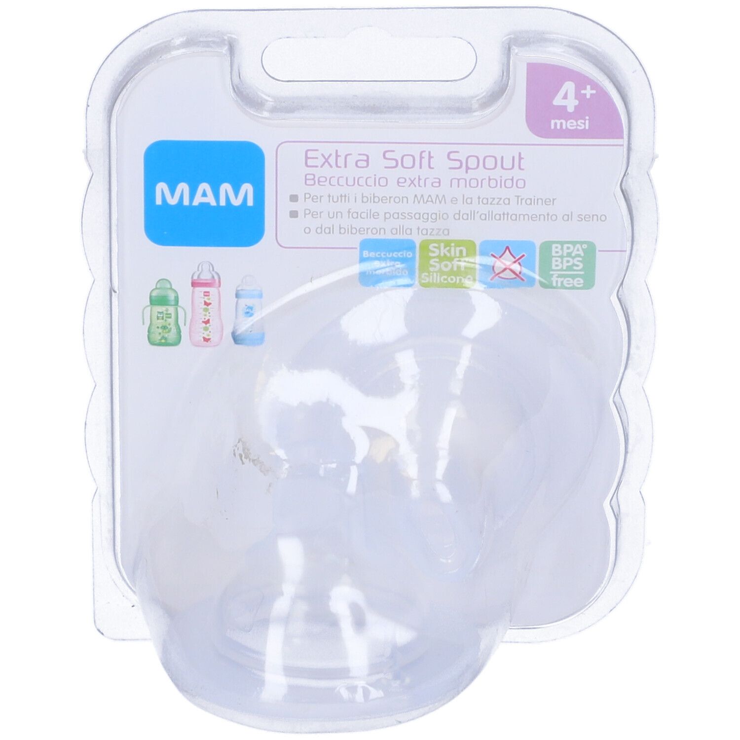 Mam Beccuccio Extra Soft Silicone 6+ Confezione Doppia